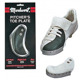 Pitcher's toe plate