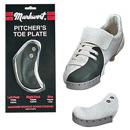 Pitcher's toe plate