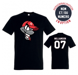 T-shirt coton noir Vipères de Valenciennes