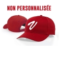 Casquette rouge V réglable coton