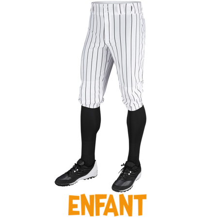 Pantacourt Enfant Champro Triple Crown Knicker Blanc/Noir
