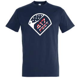 T-shirt navy 417feet USA