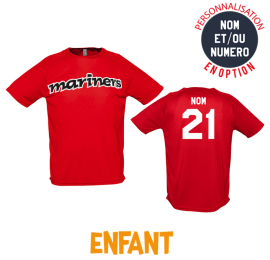 T-shirt sport Mariners rouge enfant