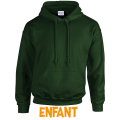 Sweat à capuche Dark Green enfant