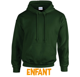 Sweat à capuche Dark Green enfant