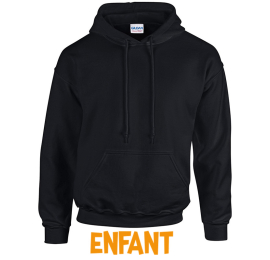 Sweat à capuche Noir enfant