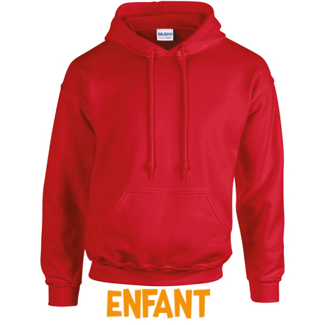 Sweat à capuche Rouge enfant