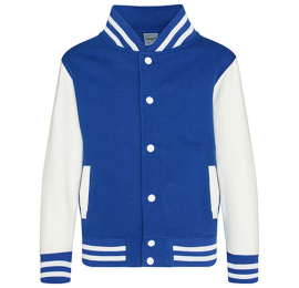 Varsity Jacket blanc-royal