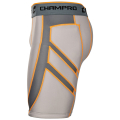Sliding short champro Wind-up gris adulte