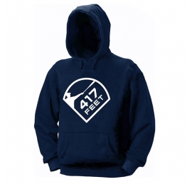 Sweat navy grand 417feet blanc