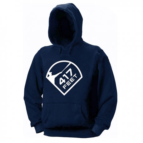 Sweat navy grand 417feet blanc