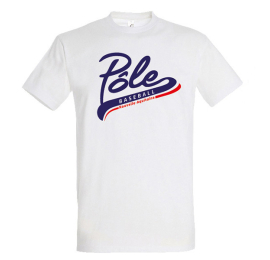 T-shirt Pole Nouvelle Aquitaine blanc