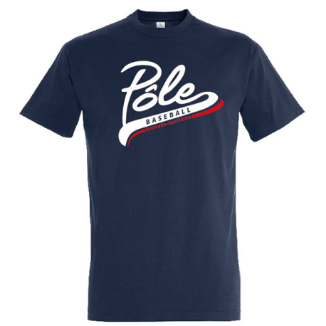 T-shirt Pole Nouvelle Aquitaine navy