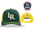 Casquette de match réglable Trucker LR Dark green / Jaune