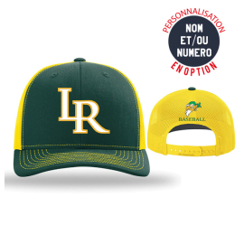 Casquette de match réglable Trucker LR Dark green / Jaune