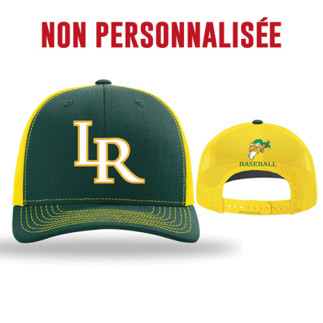 Casquette de match réglable Trucker LR Dark green / Jaune