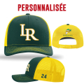 Casquette de match réglable Trucker LR Dark green / Jaune
