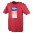 T-shirt Rawlings rouge Bat Flag