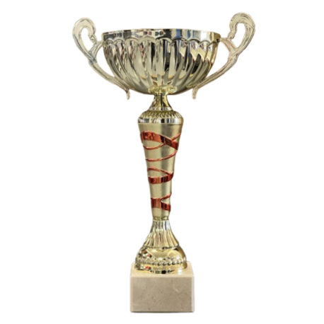 Coupe Ligne Economique or/rouge