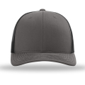 Casquette Richardson 112 trucker réglable Charcoal-Black
