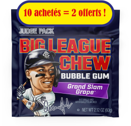 Chewing gum Big League Grand Slam Grape Pack