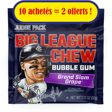 Chewing gum Big League Grand Slam Grape Pack