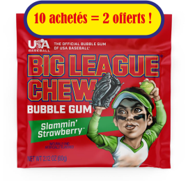 Chewing gum Big League Fraise Pack