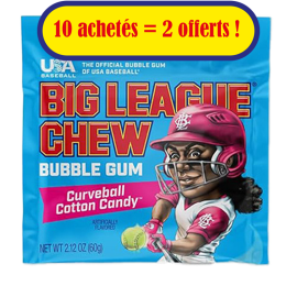 Chewing gum Big League Barbe à papa Pack