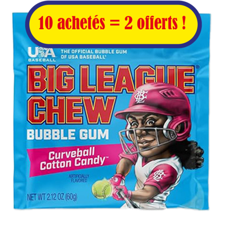 Chewing gum Big League Barbe à papa Pack