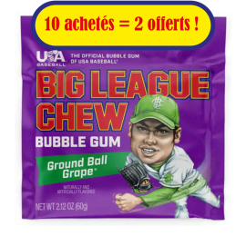 Chewing gum Big League Ground Ball Grape Pack