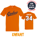 T-shirt coton Cudas orange enfant