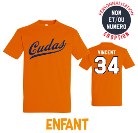 T-shirt coton Cudas orange enfant