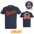 T-shirt coton Cudas navy adulte