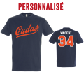 T-shirt coton Cudas navy adulte