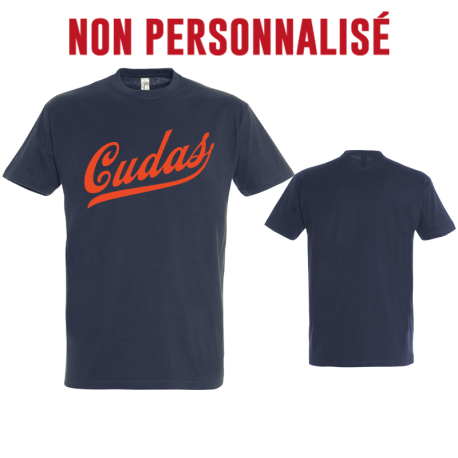 T-shirt coton Cudas navy adulte