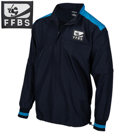 Veste d'arbitre Softball convertible à capuche FFBS