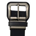 Ceinture Zett en cuir mat 120cm