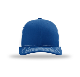 Casquette Richardson 112 trucker réglable royal/blanc