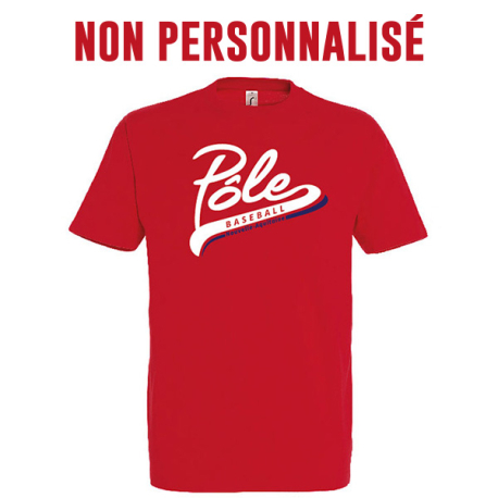 T-shirt Pole Nouvelle Aquitaine rouge