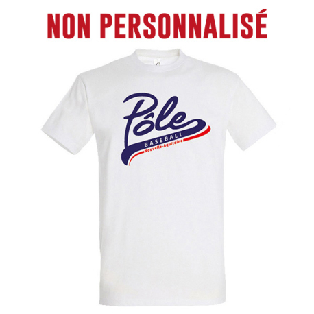 T-shirt Pole Nouvelle Aquitaine blanc