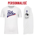 T-shirt Pole Nouvelle Aquitaine blanc