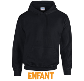 Sweat à capuche Noir enfant