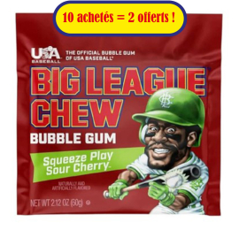 Chewing gum Big League Sour Cherry (cerise) Pack