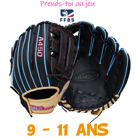 Wilson A450-RH 11 26 11" pour gaucher
