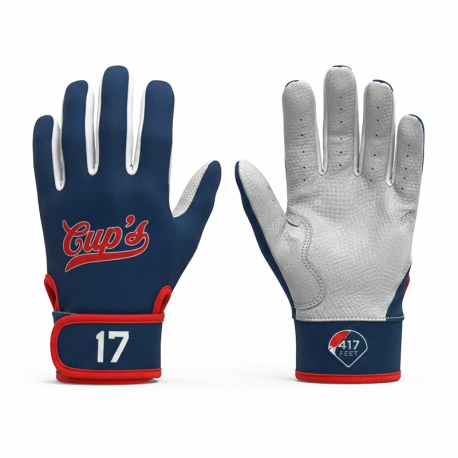 Gants de batting sublimés custom Reims Cup's