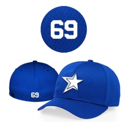 Casquette Baystars 495 royal Flex personnalisee