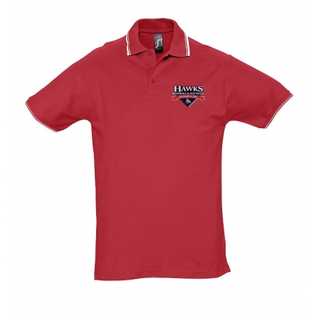 Polo Hawks rouge homme