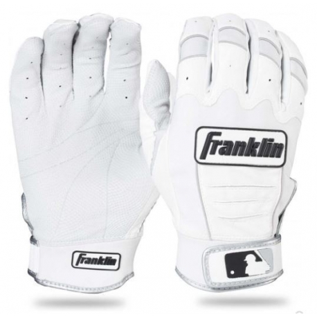 Franklin Pro Classics Gants de batteur Adulte Paire Blanc/Blanc MEDIUM 