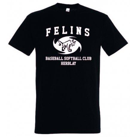 T-shirt Félins d'Herblay adulte 100% coton