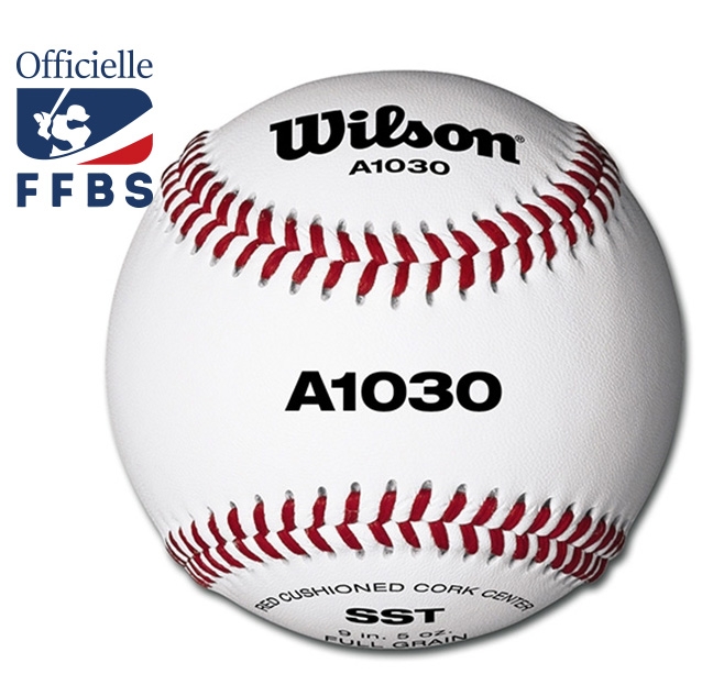 Balle de baseball de Compétition OL-1 Taille 9 Pouces, Blanc, 1 Douzaine